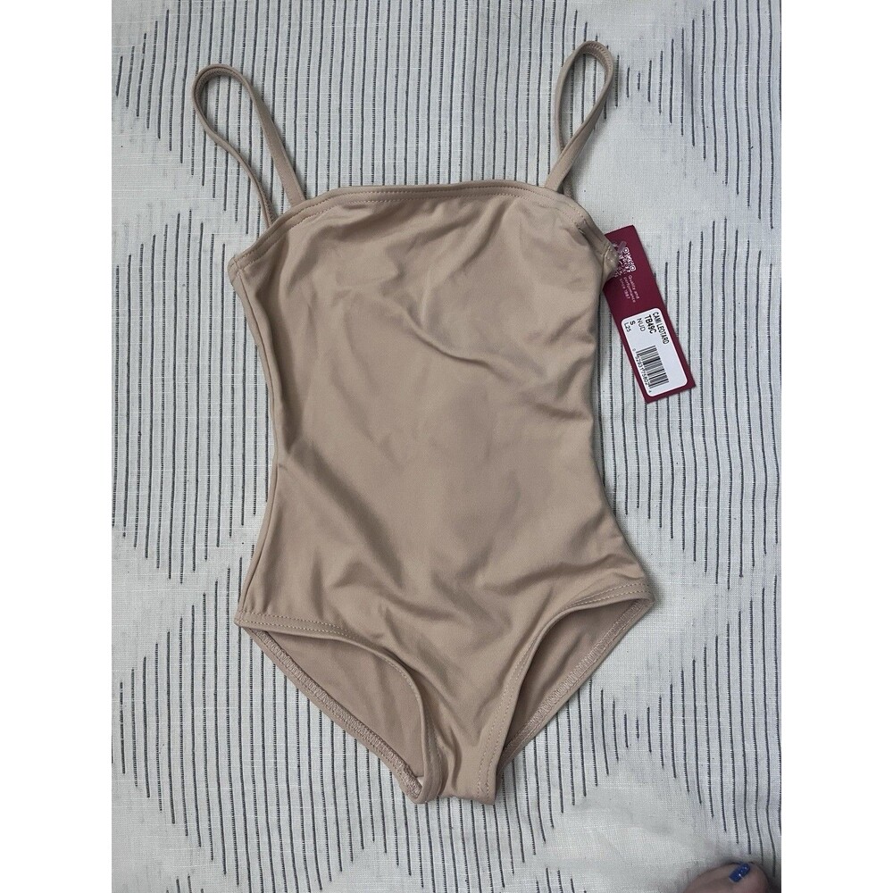 New Capezio Girls Camisole Leotard Size Small Color Nude L25